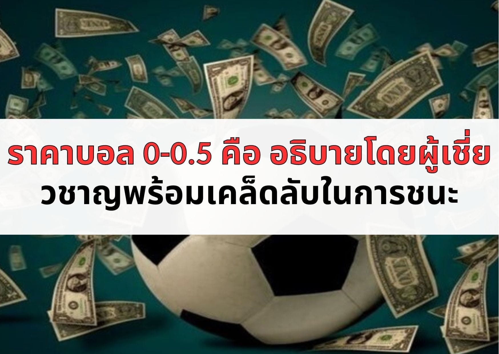 ราคาบอล 0-0.5 คือ อธิบายโดยผู้เชี่ยวชาญพร้อมเคล็ดลับในการชนะ (1)