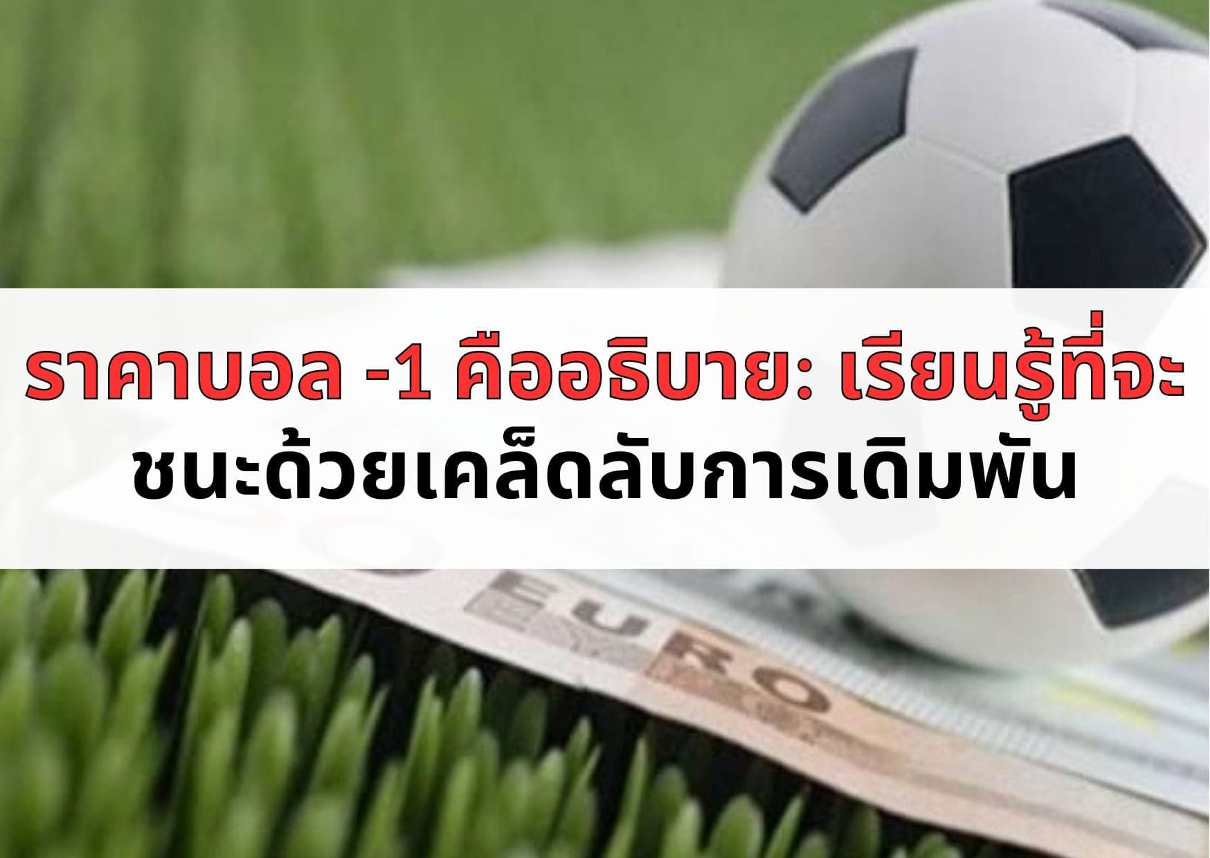 ราคาบอล -1 คืออธิบาย เรียนรู้ที่จะชนะด้วยเคล็ดลับการเดิมพัน