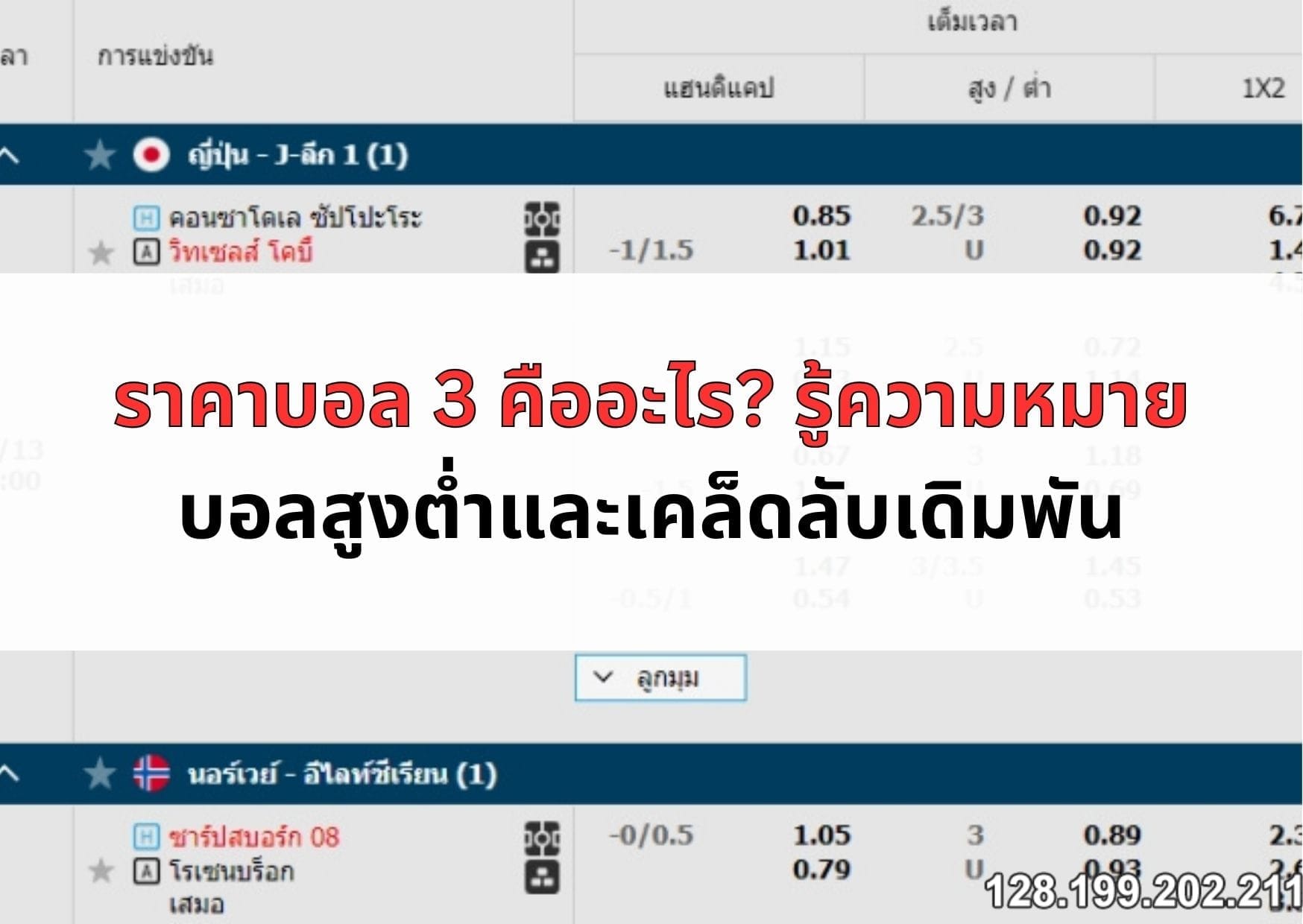ราคาบอล-3-03