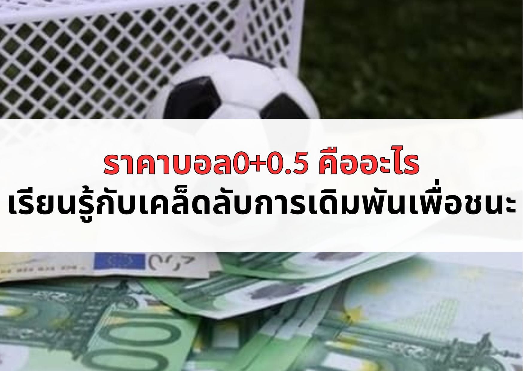 ราคาบอล0+0.5 คืออะไร เรียนรู้กับเคล็ดลับการเดิมพันเพื่อชนะ