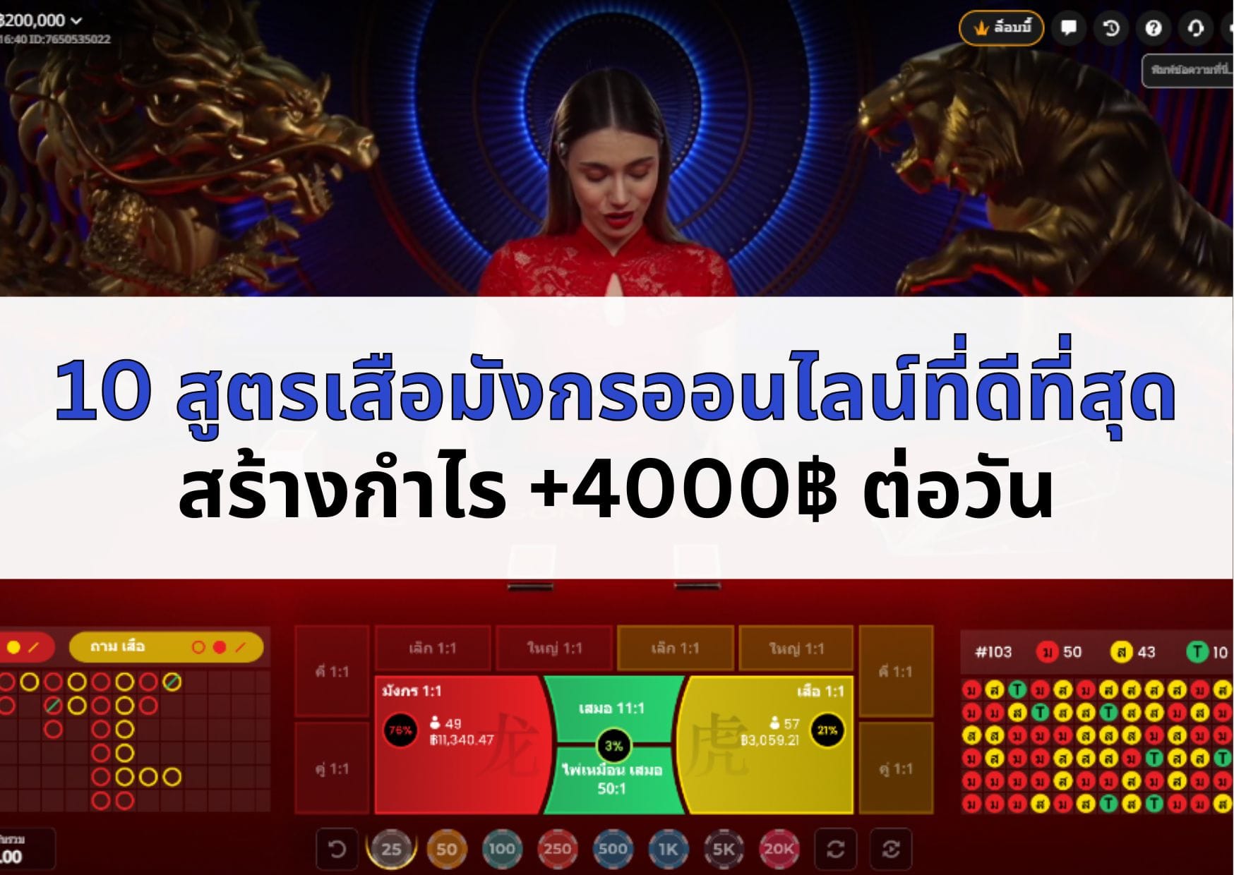 ภาพหน้าปกบทความ สูตรเสือมังกร