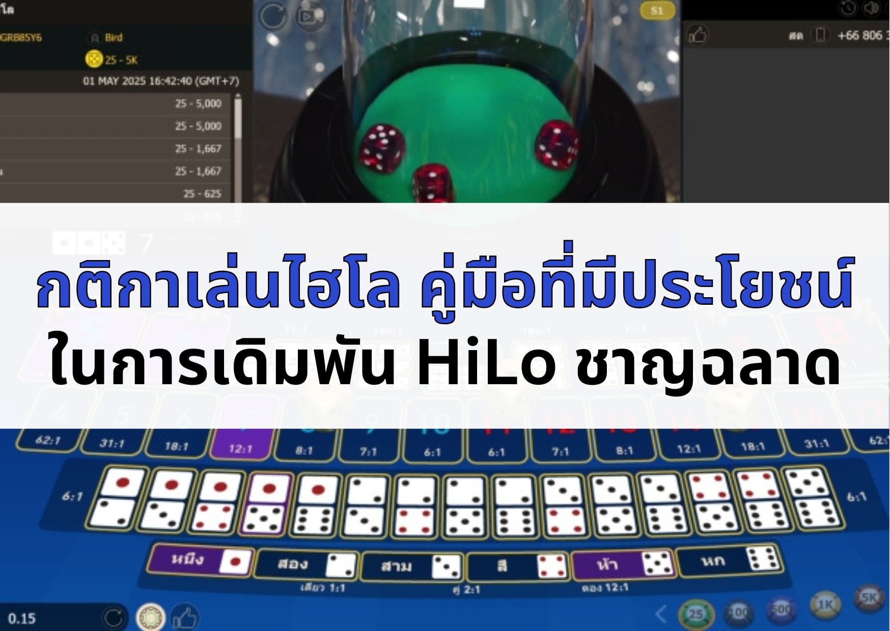 หน้าปก กติกาเล่นไฮโล